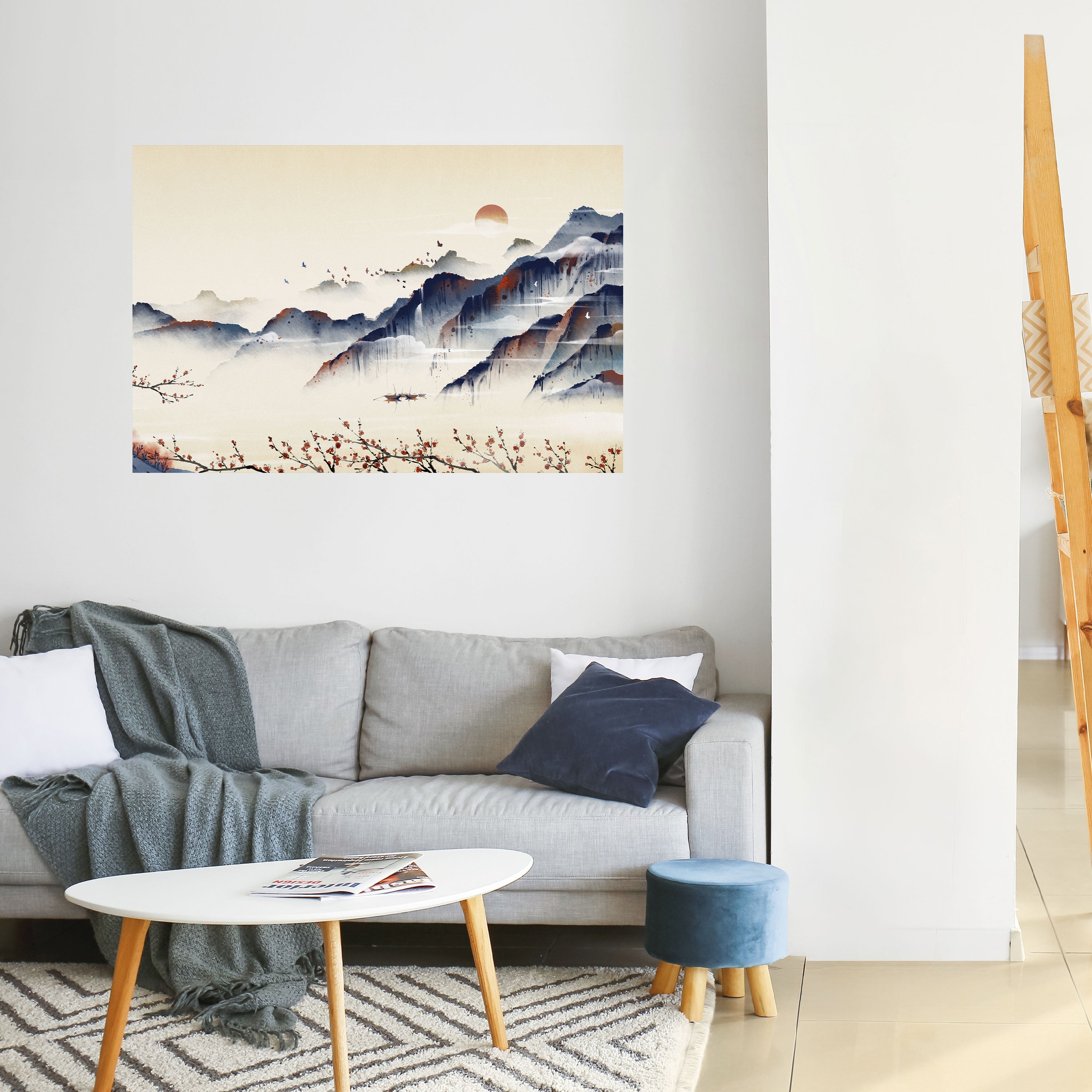 JAPANESE LANDSCAPE Poster Horizontal Autocolante