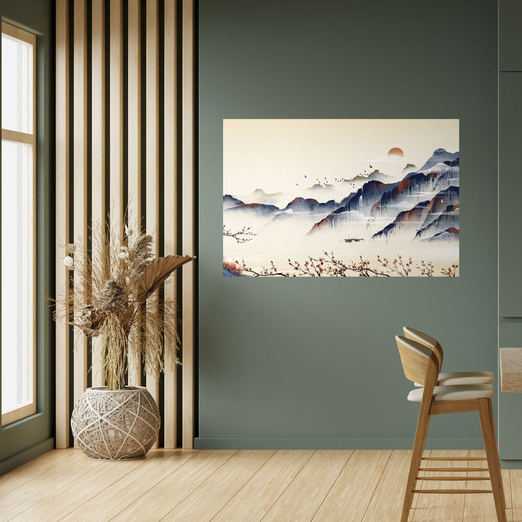 JAPANESE LANDSCAPE Poster Horizontal Autocolante