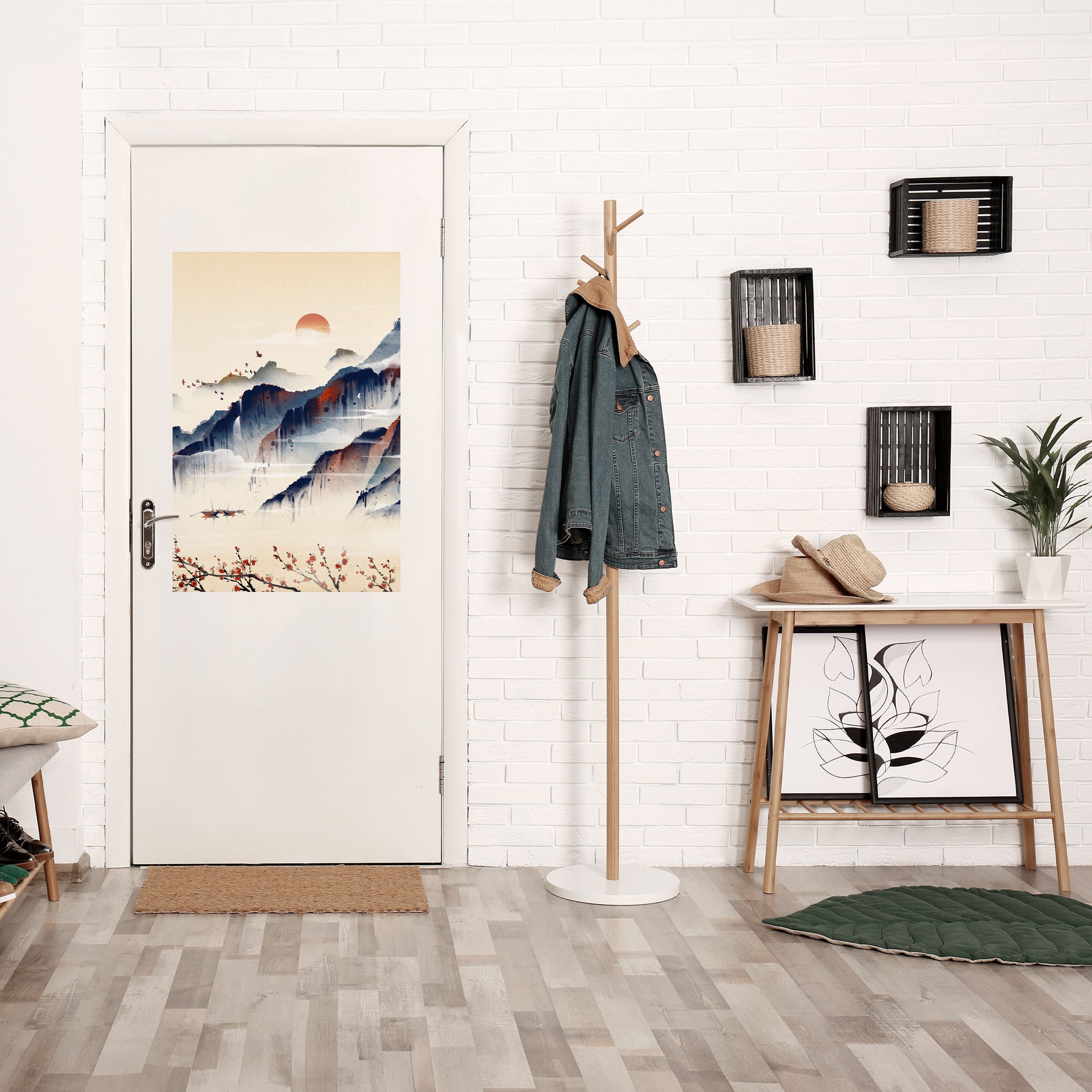 JAPANESE LANDSCAPE Poster Vertical Autocolante