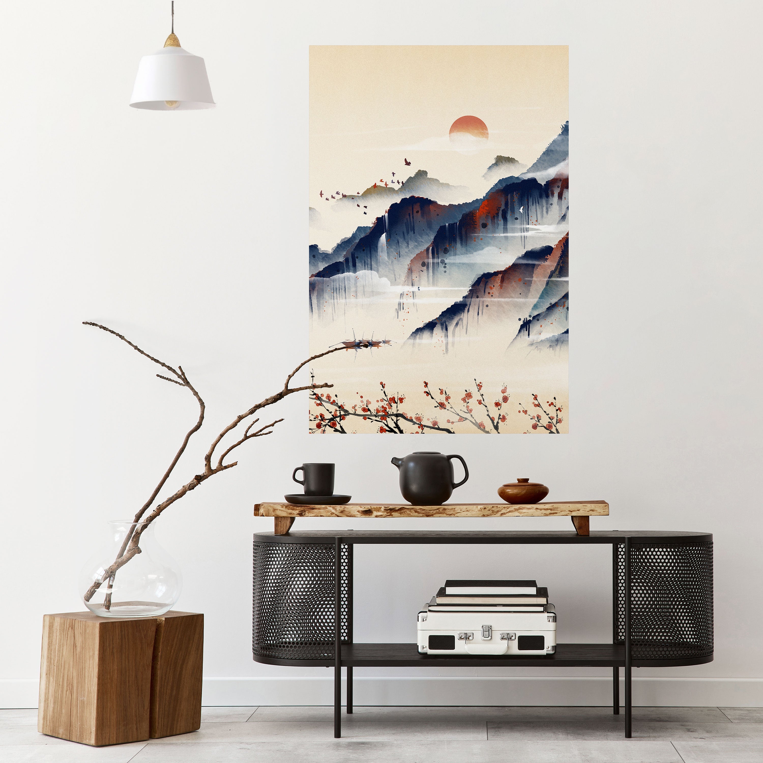 JAPANESE LANDSCAPE Poster Vertical Autocolante