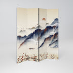 ORIENTAL LANDSCAPE Decorative 4-Panel Room Divider
