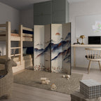 ORIENTAL LANDSCAPE Biombo de 4 Painéis