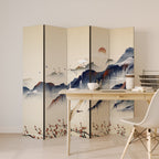 ORIENTAL LANDSCAPE Decorative 5-Panel Room Divider