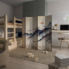 ORIENTAL LANDSCAPE Decorative 5-Panel Room Divider