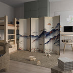 ORIENTAL LANDSCAPE Decorative 6-Panel Room Divider