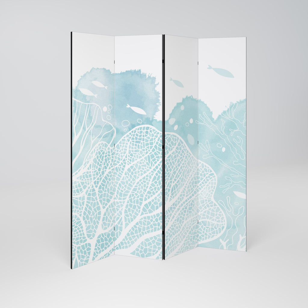 UNDERWATER PLEASURES Decorative 4-Panel Room Divider