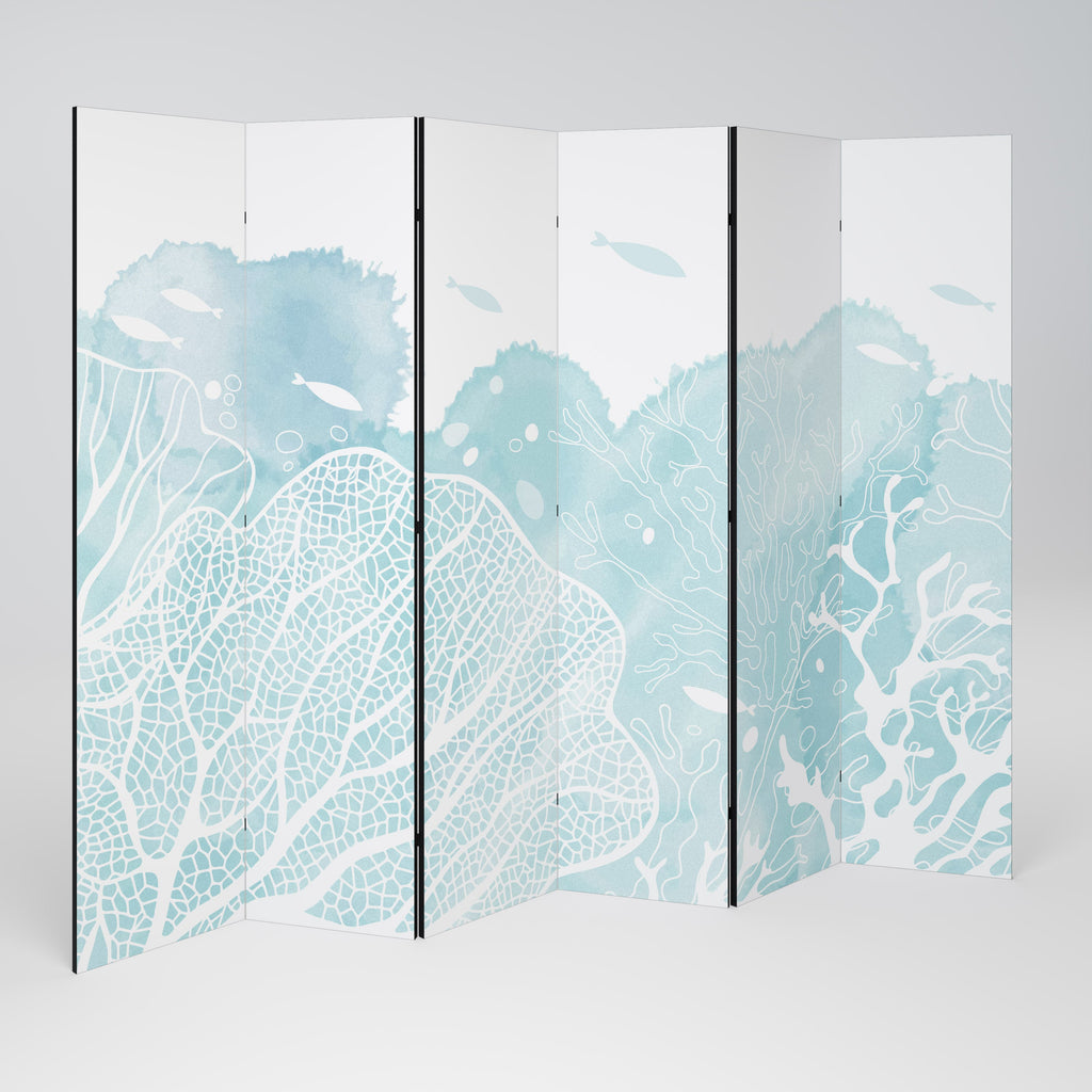 UNDERWATER PLEASURES Decorative 6-Panel Room Divider