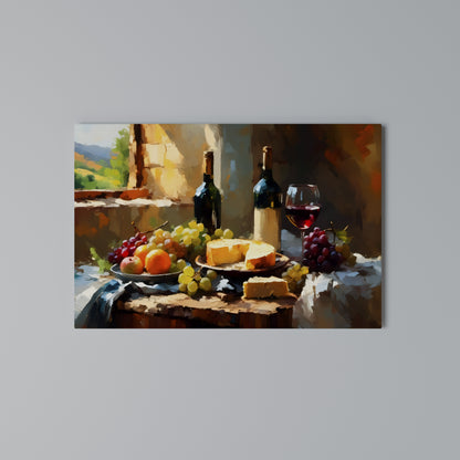 VINTAGE VINEYARD LUXURY Horizontal Canvas Print