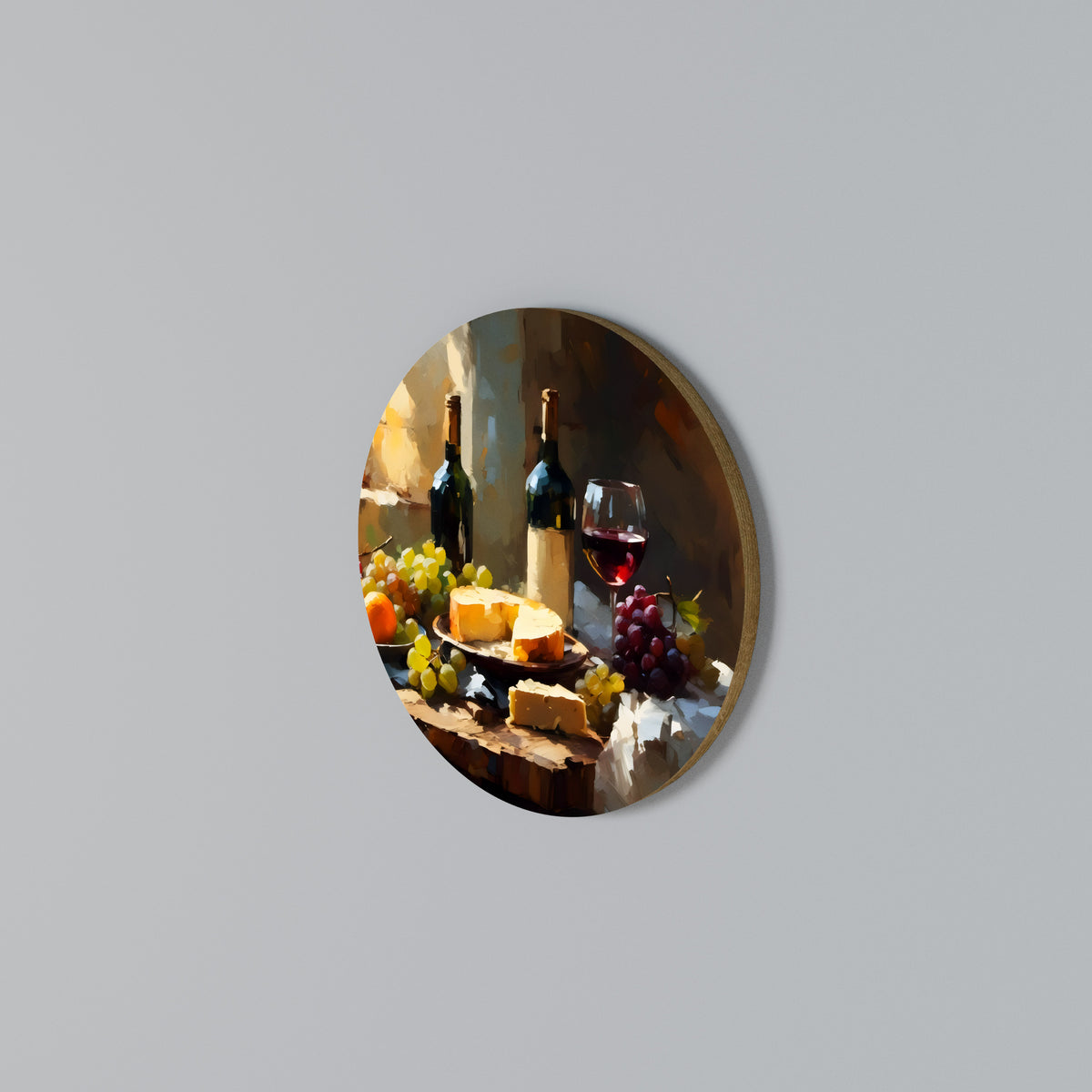 VINTAGE VINEYARD LUXURY Arte de Parede Redonda