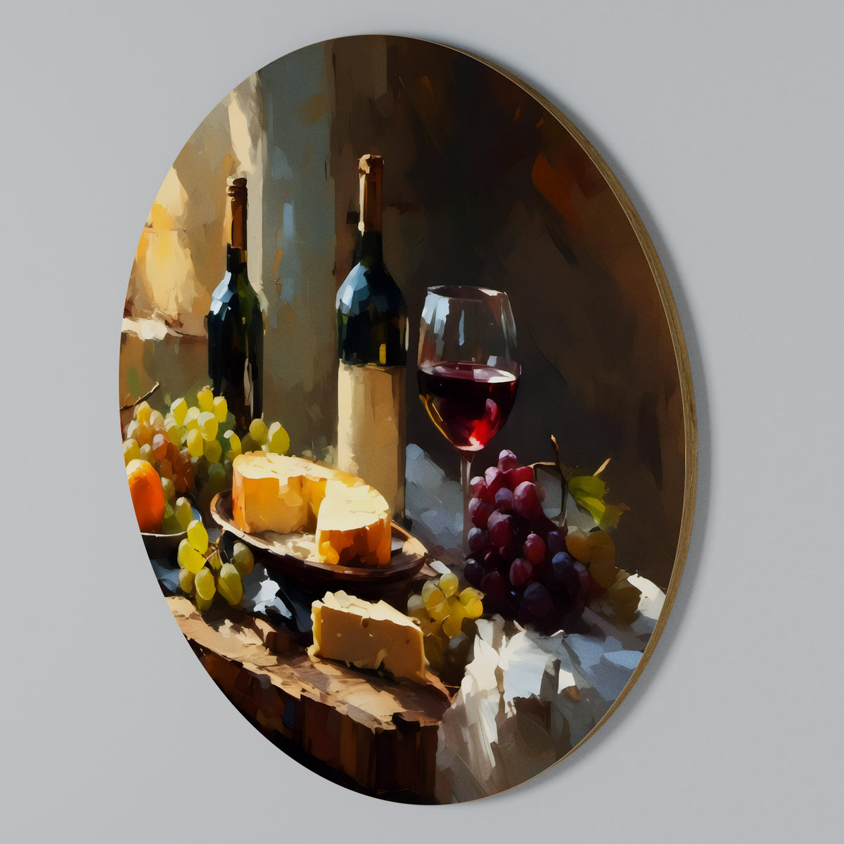 VINTAGE VINEYARD LUXURY Arte de Parede Redonda