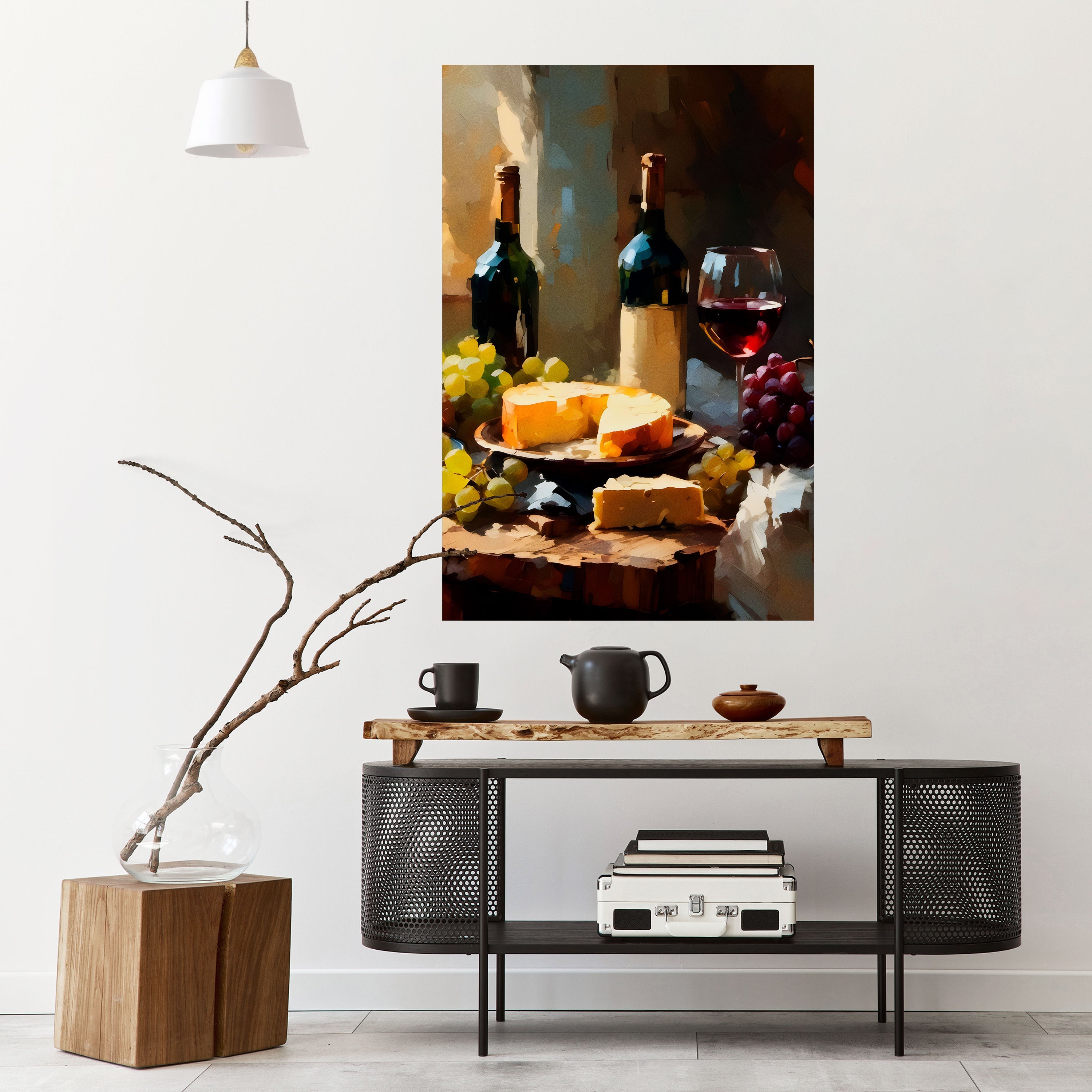 VINTAGE VINEYARD LUXURY Poster Vertical Autocolante