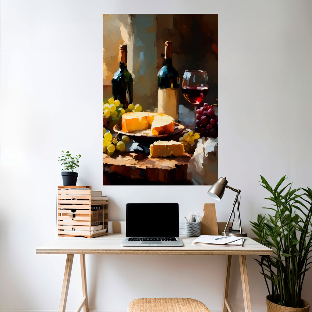 VINTAGE VINEYARD LUXURY Poster Vertical Autocolante