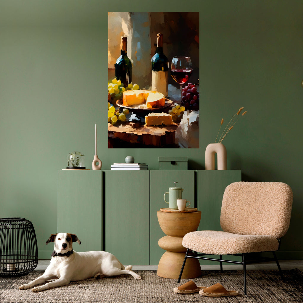 VINTAGE VINEYARD LUXURY Poster Vertical Autocolante