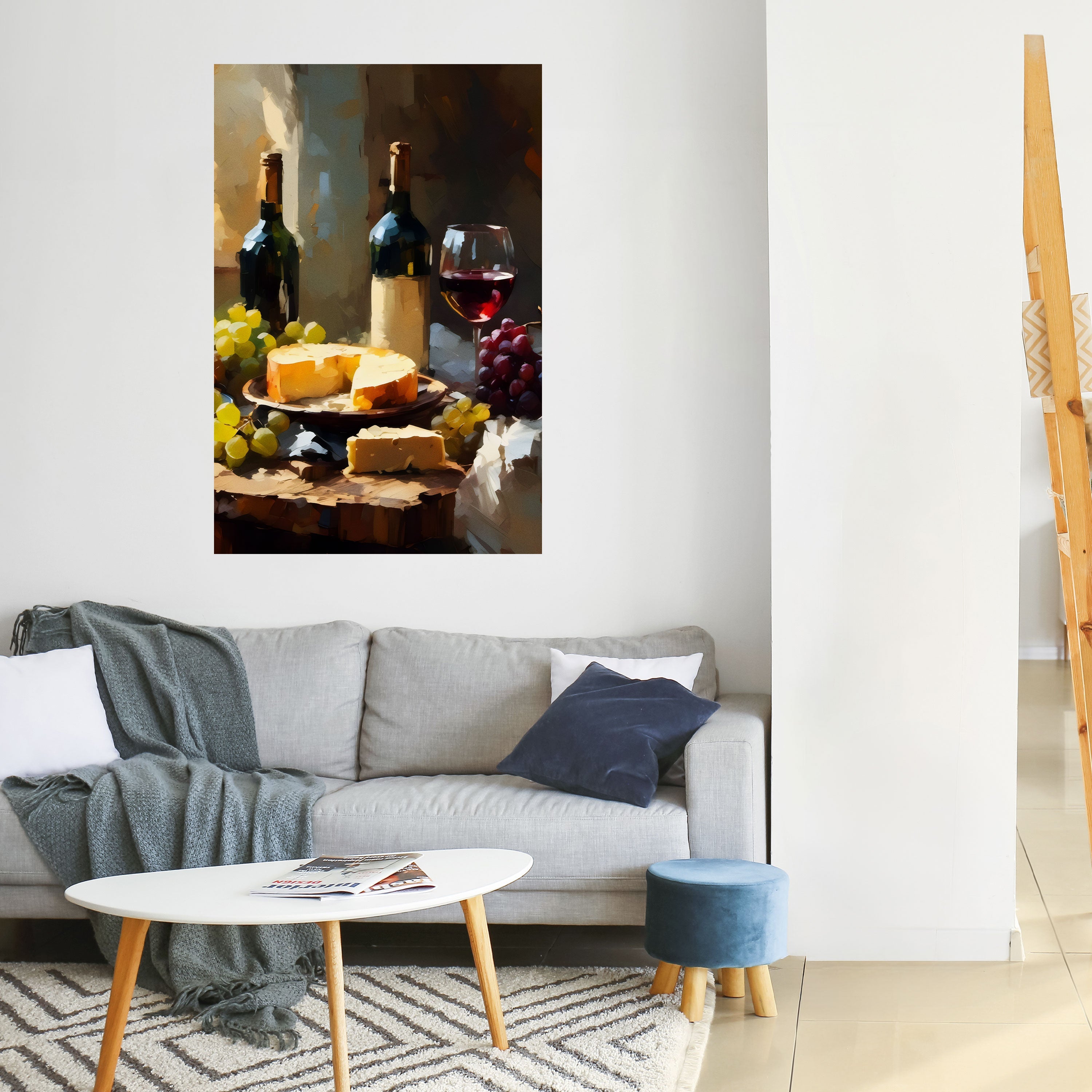 VINTAGE VINEYARD LUXURY Poster Vertical Autocolante