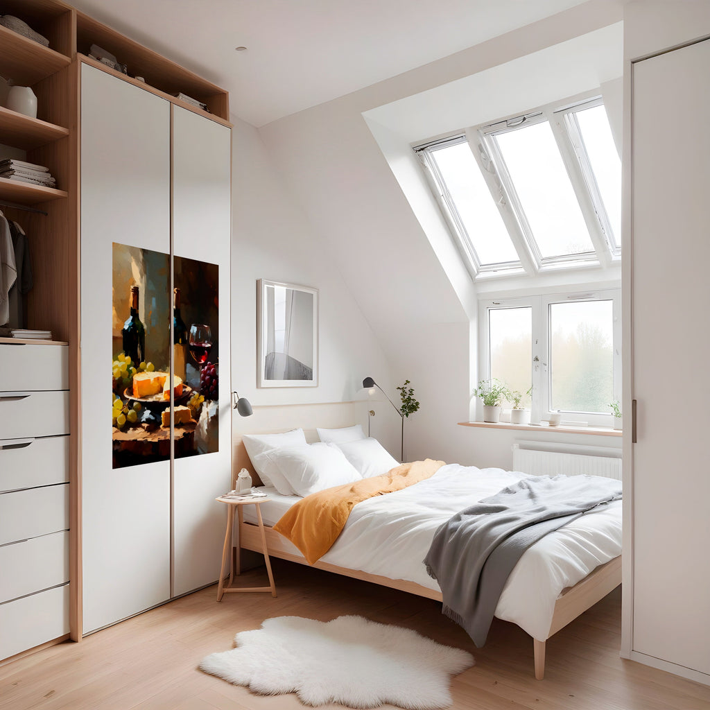 VINTAGE VINEYARD LUXURY Poster Vertical Autocolante