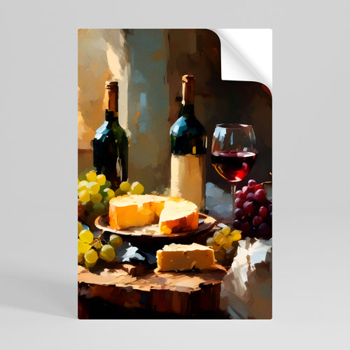 VINTAGE VINEYARD LUXURY Póster Autocolante Vertical