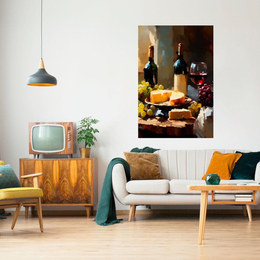 VINTAGE VINEYARD LUXURY Poster Vertical Autocolante