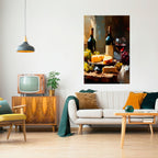 VINTAGE VINEYARD LUXURY Poster Vertical Autocolante