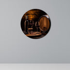 VINTAGE VIGNETTE Quadro Redondo Decorativo