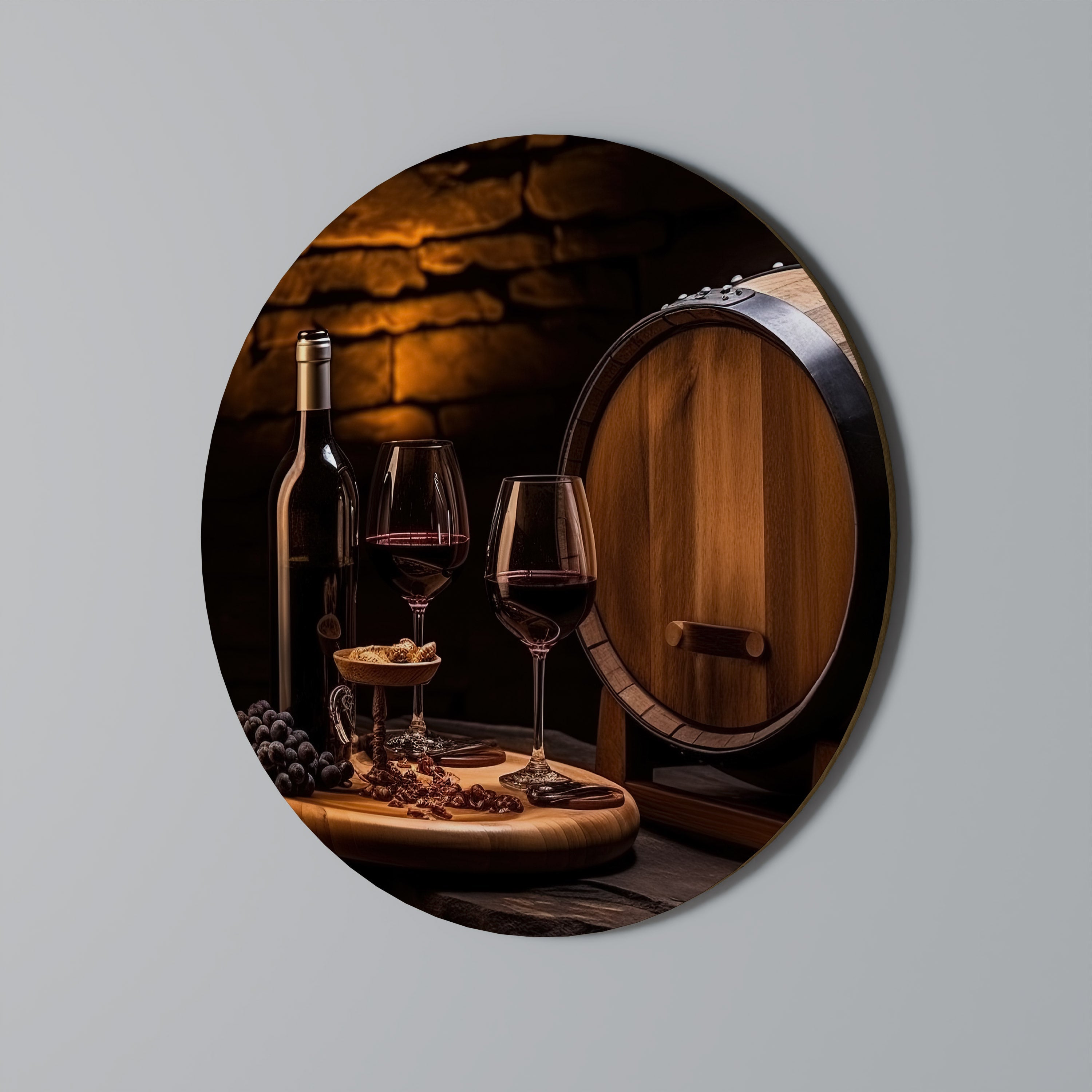 VINTAGE VIGNETTE Round Wall Art