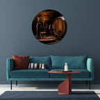 VINTAGE VIGNETTE Quadro Redondo Decorativo