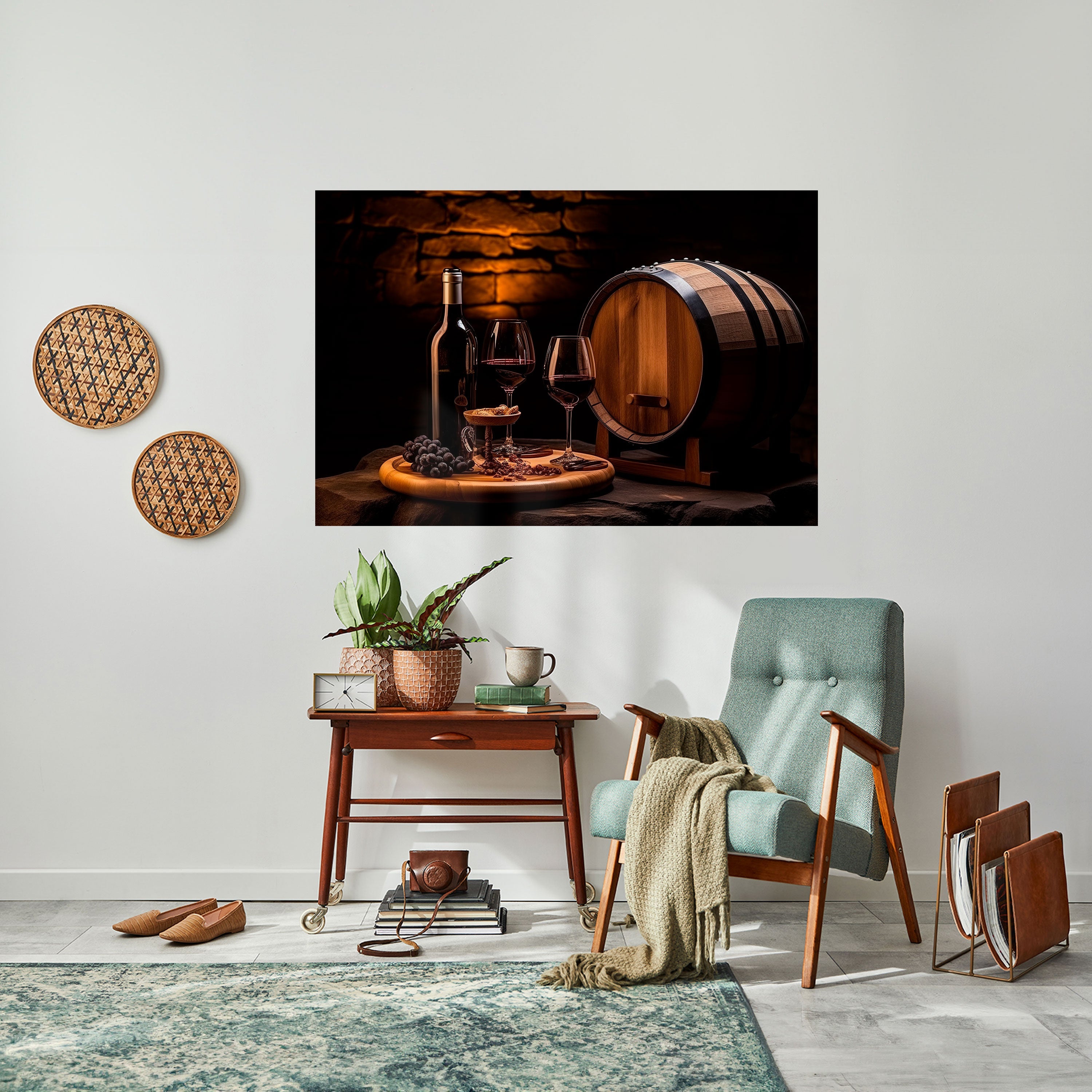 VINTAGE VIGNETTE Peel and Stick Horizontal Poster