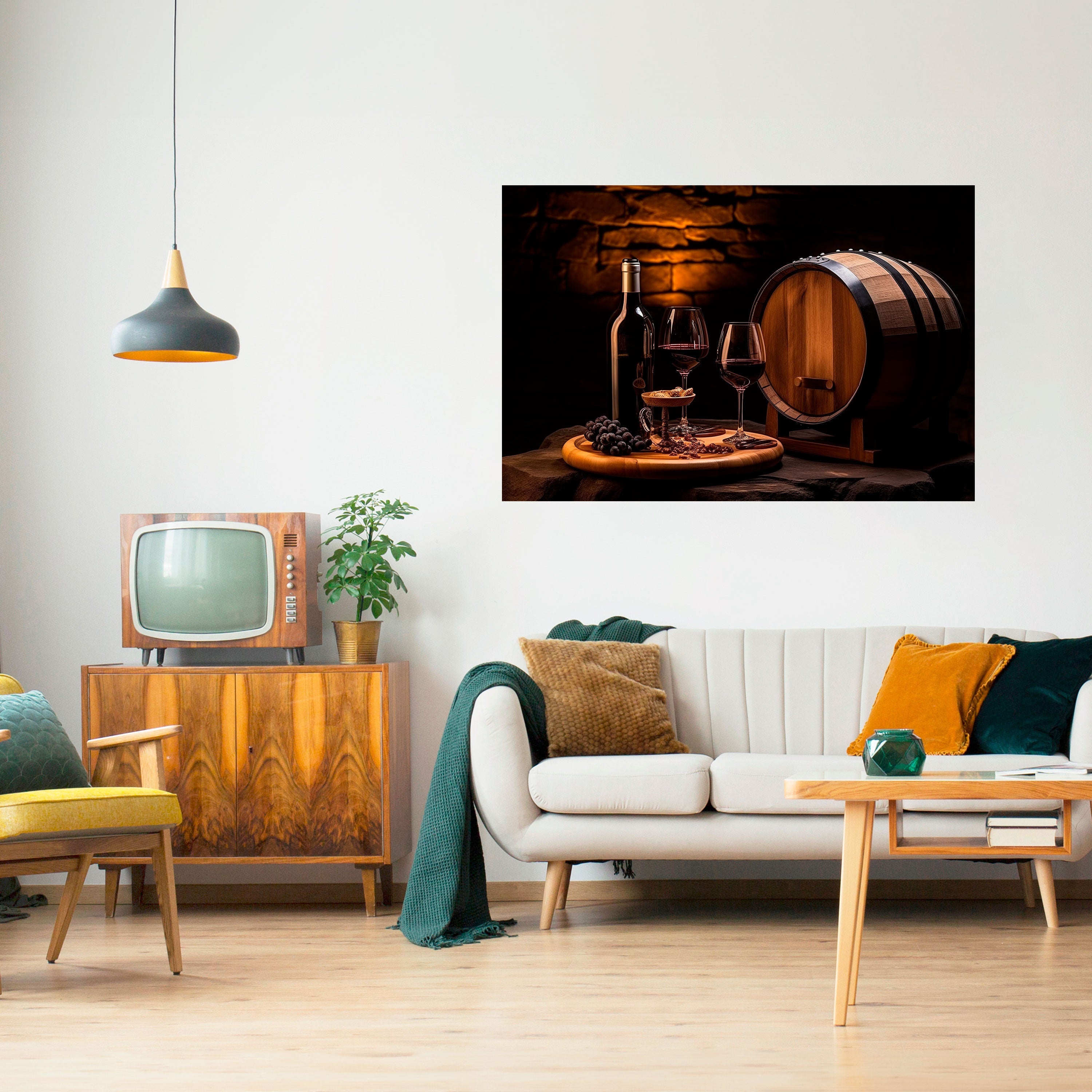 VINTAGE VIGNETTE Peel and Stick Horizontal Poster