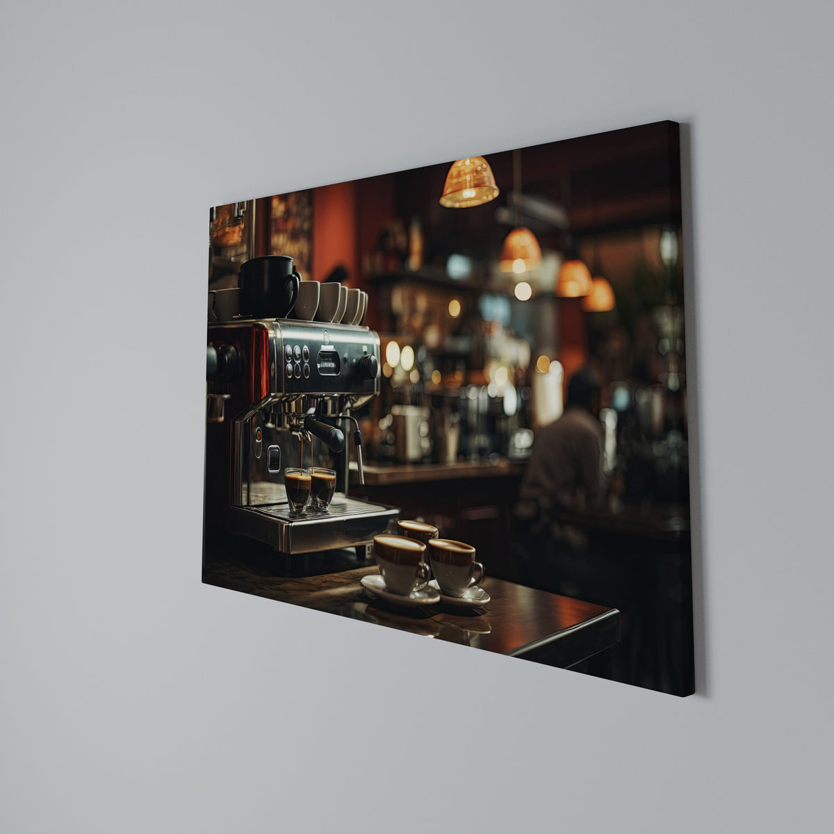 BARISTA’S DREAM MACHINE Horizontal Canvas Print