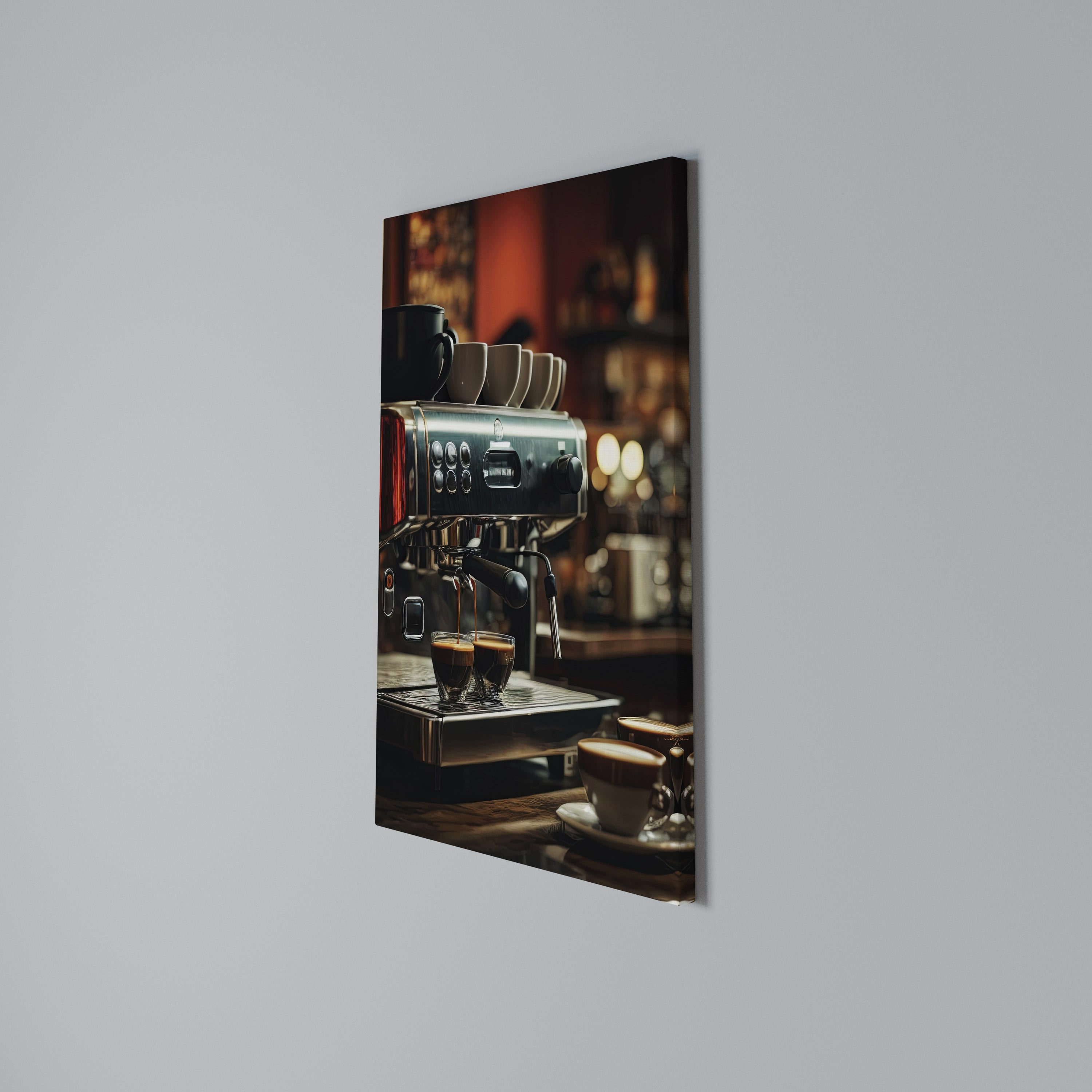 BARISTA’S DREAM MACHINE Quadro em tela vertical