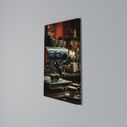 BARISTA’S DREAM MACHINE Quadro em tela vertical