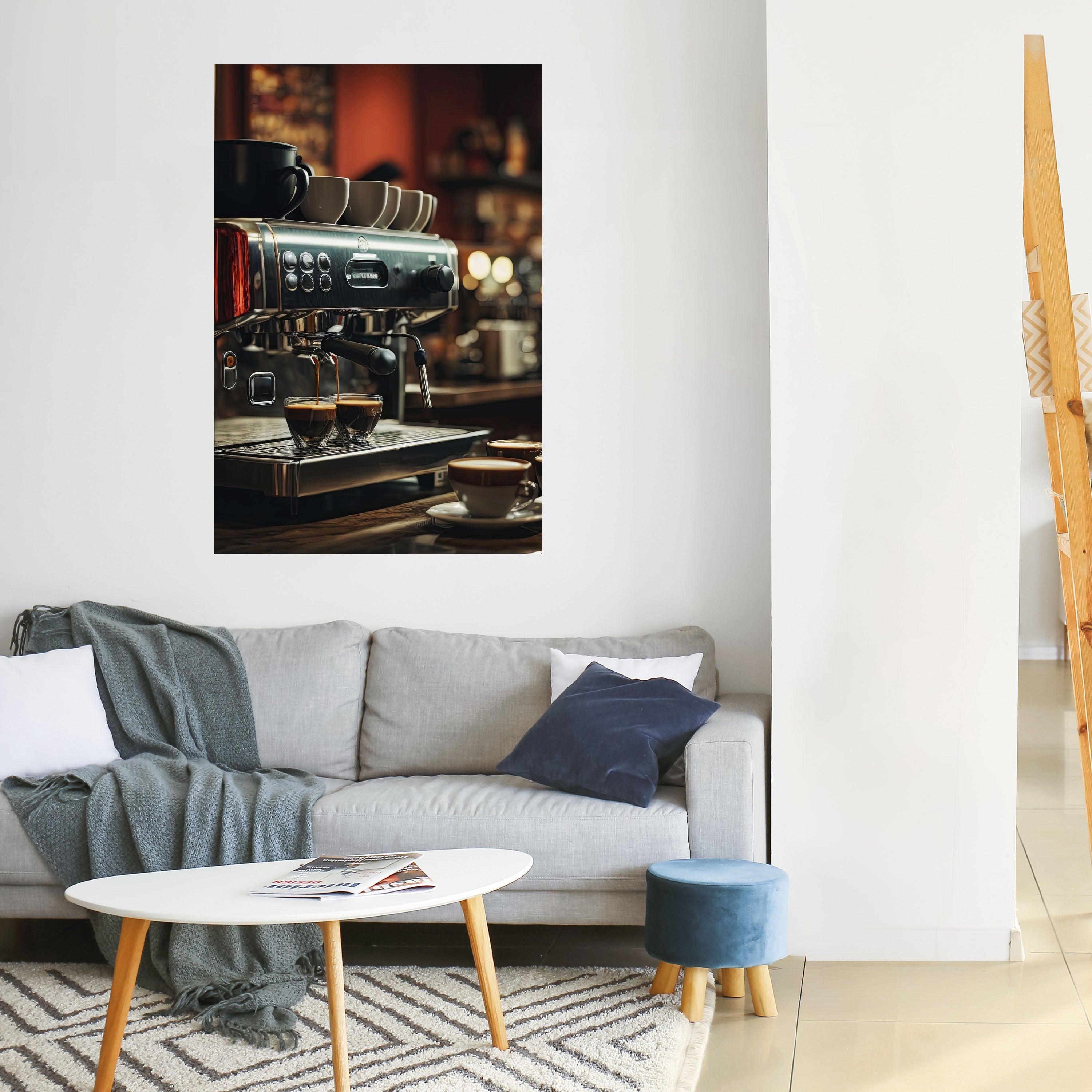 BARISTA’S DREAM MACHINE Peel and Stick Vertical Poster