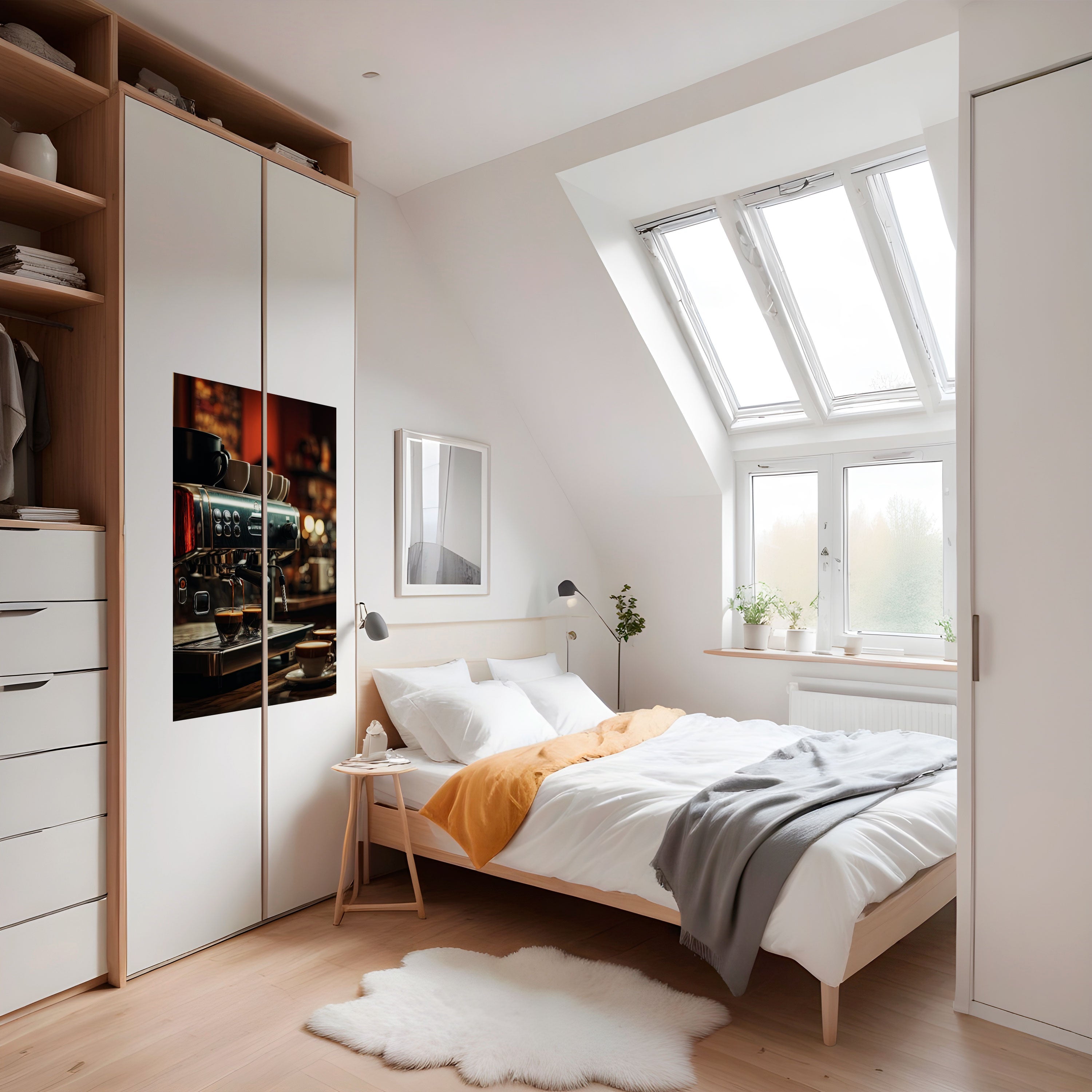 BARISTA’S DREAM MACHINE Peel and Stick Vertical Poster