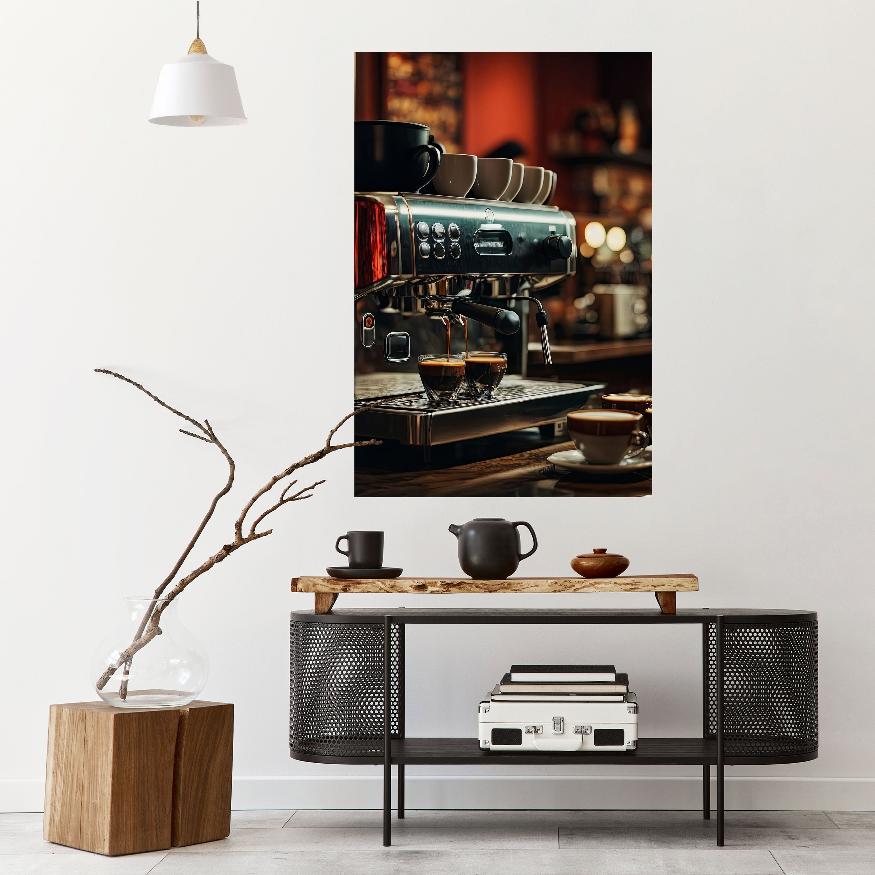 BARISTA’S DREAM MACHINE Poster Vertical Autocolante