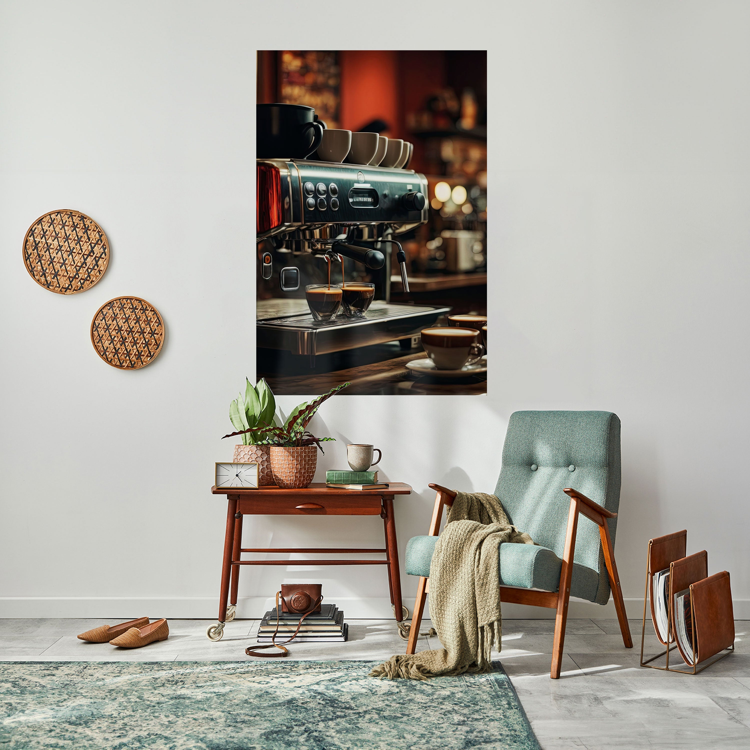 BARISTA’S DREAM MACHINE Poster Vertical Autocolante