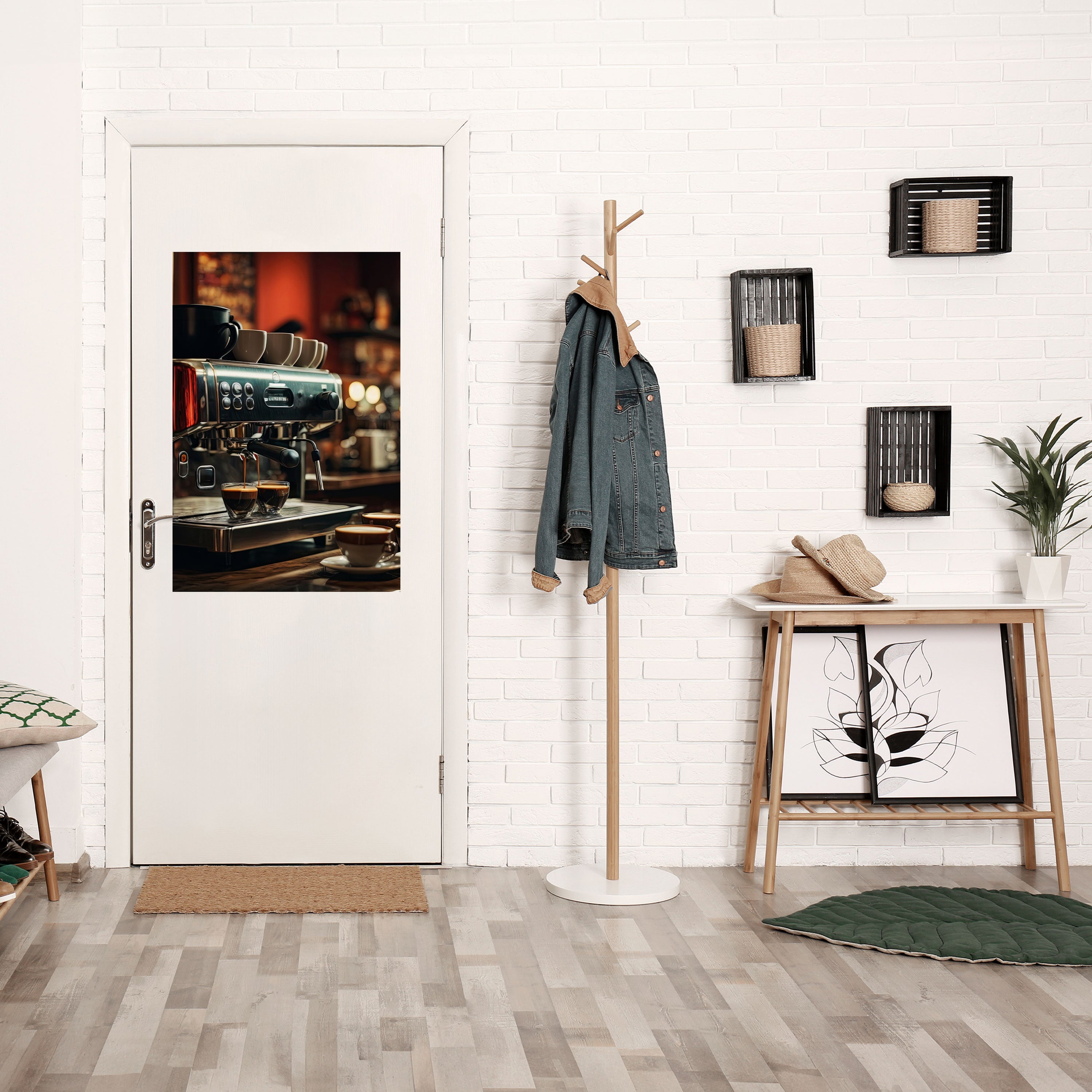 BARISTA’S DREAM MACHINE Peel and Stick Vertical Poster