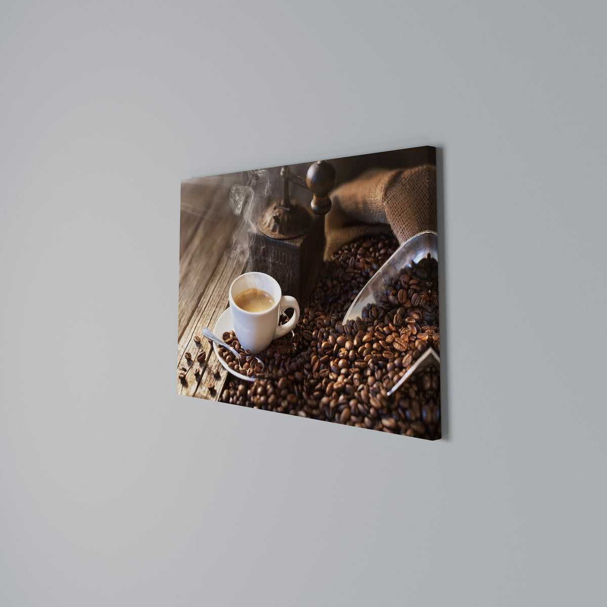 STEAMING BREWED DELIGHT Horizontal Canvas Print