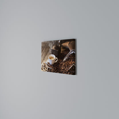 STEAMING BREWED DELIGHT Horizontal Canvas Print