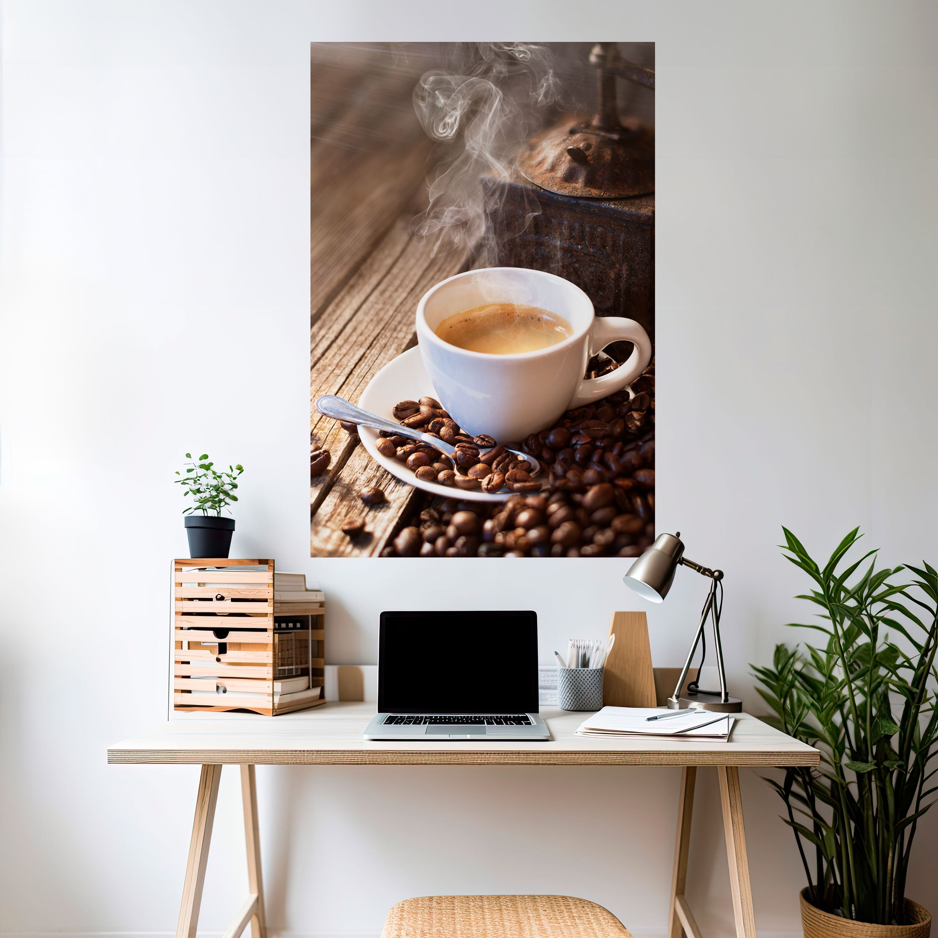 STEAMING BREWED DELIGHT Poster Vertical Autocolante