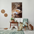 STEAMING BREWED DELIGHT Poster Vertical Autocolante