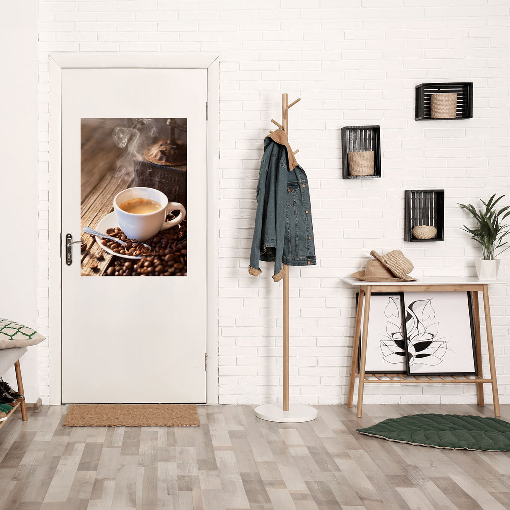 STEAMING BREWED DELIGHT Poster Vertical Autocolante