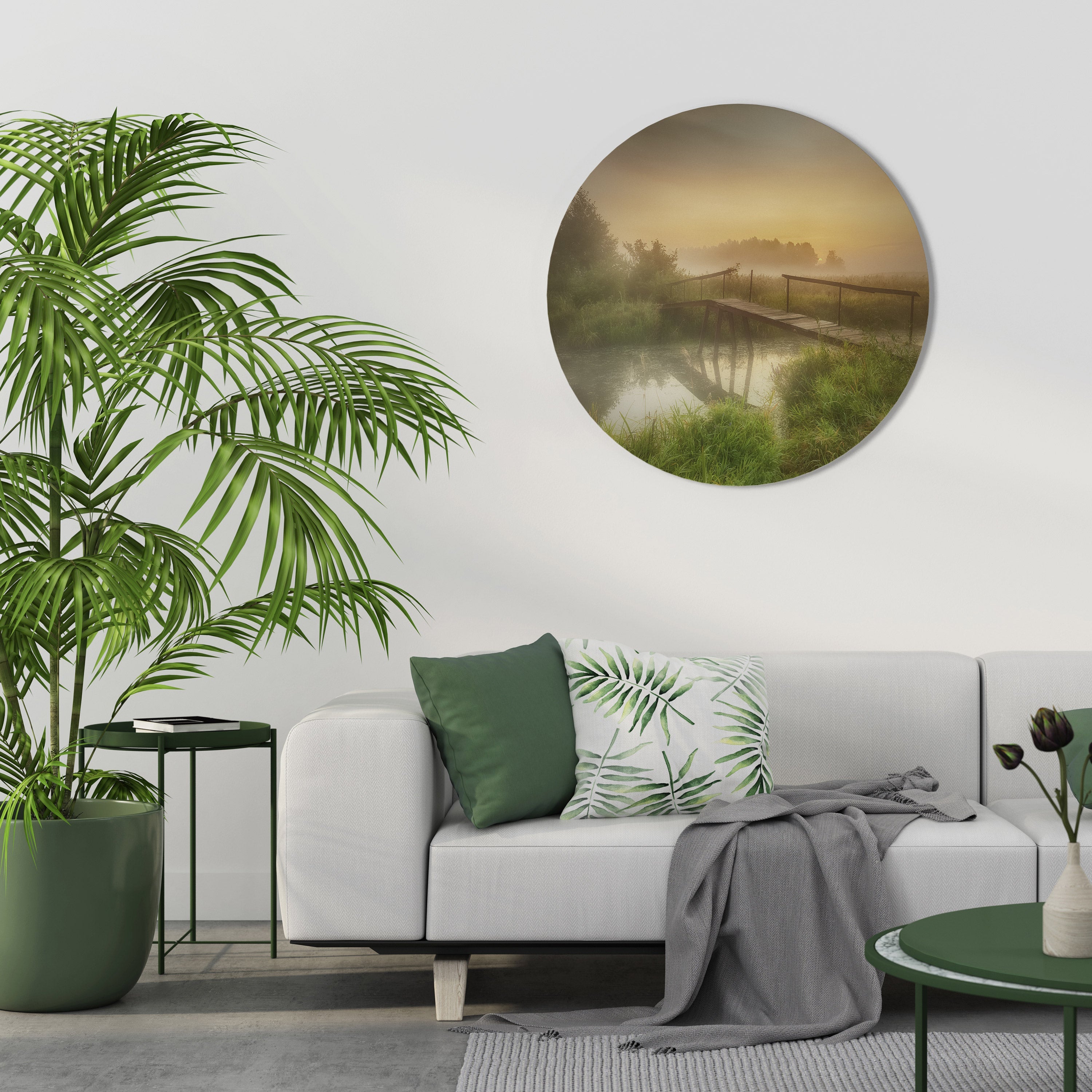 DREAMY HAZE Quadro Redondo Decorativo