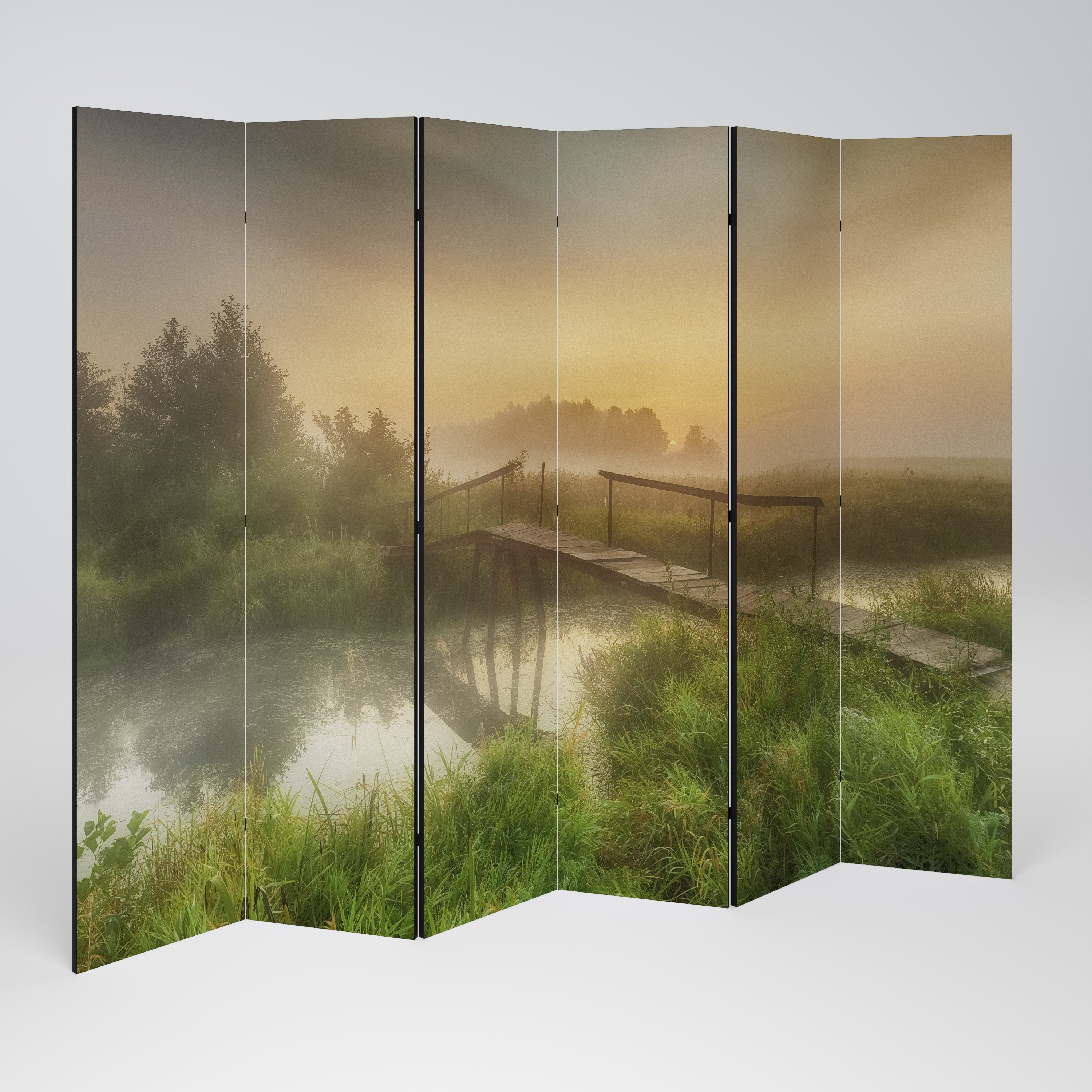 DREAMY HAZE Decorative 6-Panel Room Divider