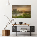 DREAMY HAZE Peel and Stick Horizontal Poster