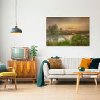 DREAMY HAZE Peel and Stick Horizontal Poster