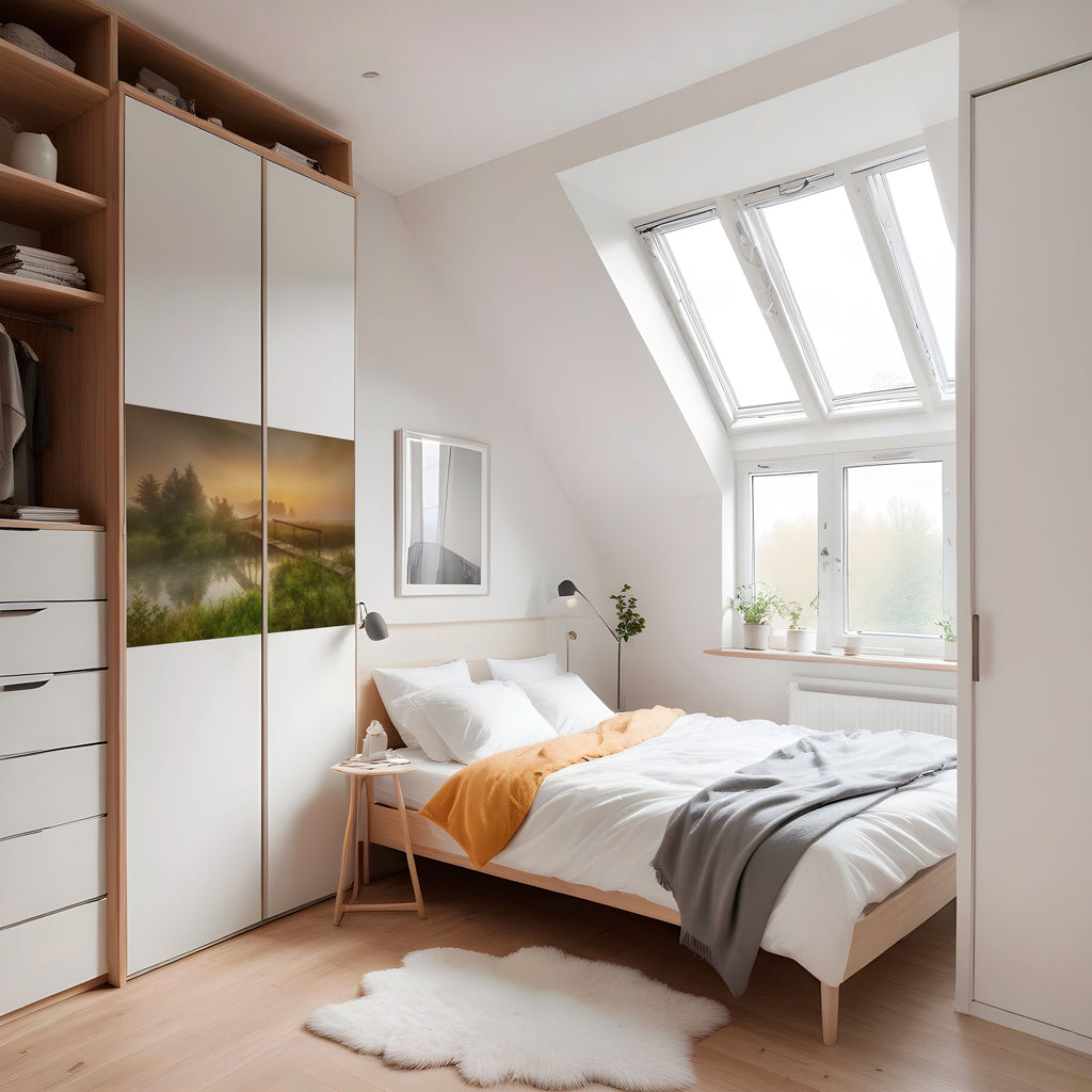 DREAMY HAZE Peel and Stick Horizontal Poster