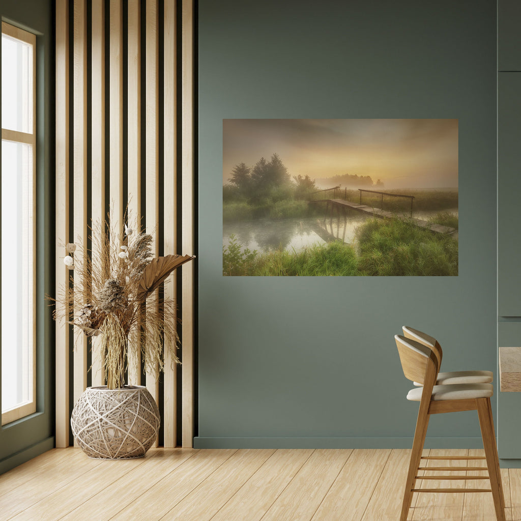 DREAMY HAZE Peel and Stick Horizontal Poster