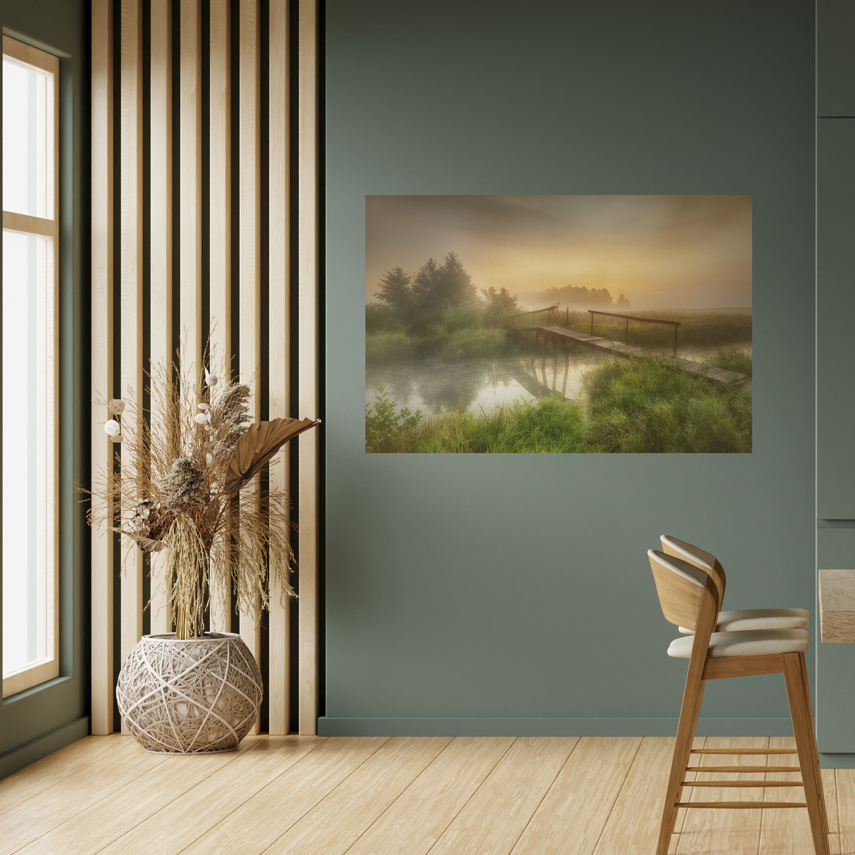 DREAMY HAZE Peel and Stick Horizontal Poster