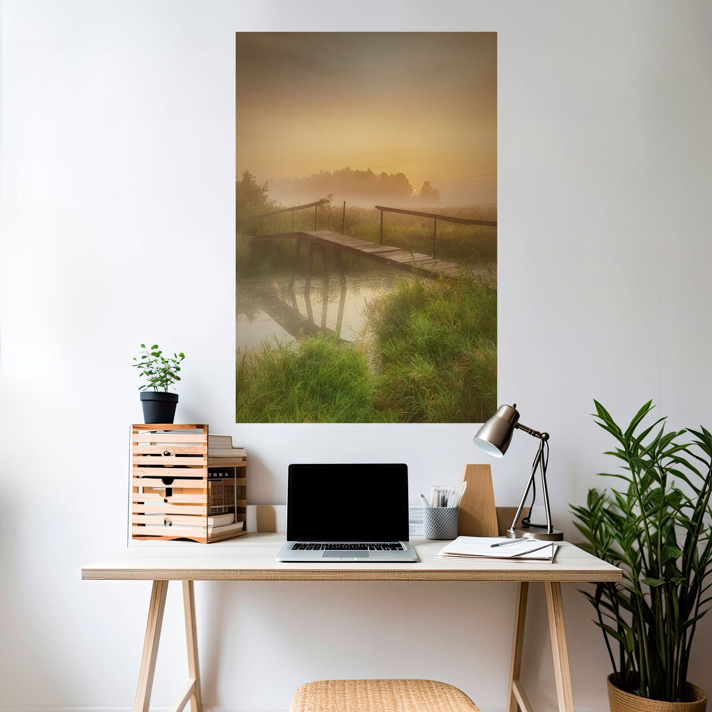 DREAMY HAZE Peel and Stick Vertical Poster