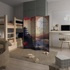 JAPANESE AURA Decorative 4-Panel Room Divider