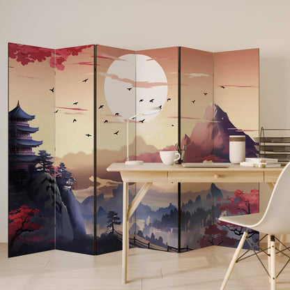 JAPANESE AURA Biombo de 6 Painéis